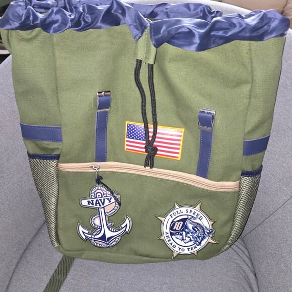 Blue & Gold US Navy Beat Army backpack - Picture 2 of 6